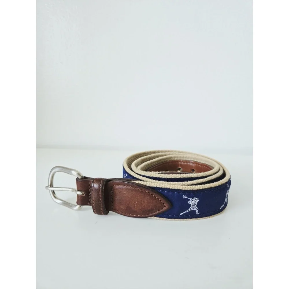 The Belted Cow Belt‎ - Made in Maine Lacrosse Brass Buckle Size 44